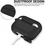 Wholesale Premium Soft Silicone Skin Shockproof Protective Cover with Keychain Carabiner for Apple Airpod 3 (Gen 3 2021) (Purple)
