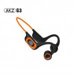 Wholesale Open Ear Bone Conduction Earhook Design Bluetooth Wireless Headset Headphone with Micro SD Card Slot AKZ-G3 for Universal Cell Phone And Bluetooth Device (Red)