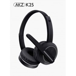Compact Hi-Fi Audio Bluetooth Wireless Extendable Headphone Headset with Built in Mic and FM Radio for Universal Cell Phone And Bluetooth Device AKZK25 (Black) Compact Hi-Fi Audio Bluetooth Wireless Extendable Headphone Headset with Built in Mic and FM Radio for Universal Cell Phone And Bluetooth Device AKZK25 (Black)