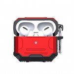 Wholesale Shockproof Strong Tech Armor Heavy Duty Hybrid Case With Hook for Apple Airpods 3 (2021) (Red)