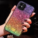 Wholesale Glitter Luxury Sparkle Rainbow Crystal Bling Diamond Case for Apple iPhone 12 / 12 Pro 6.1 (Purple Mix)