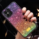 Wholesale Glitter Luxury Sparkle Rainbow Crystal Bling Diamond Case for Apple iPhone 12 / 12 Pro 6.1 (Gold Mix)