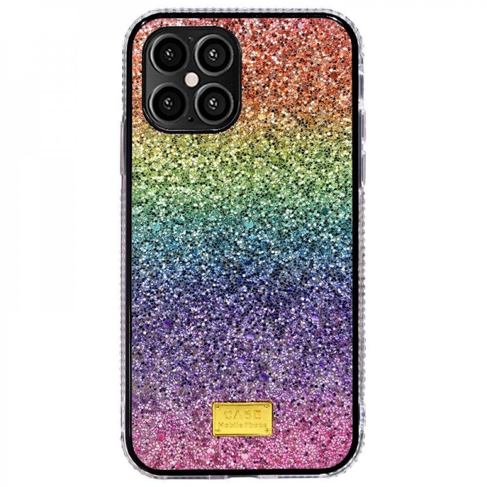 Wholesale Glitter Luxury Sparkle Rainbow Crystal Bling Diamond Case for