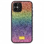 Wholesale Glitter Luxury Sparkle Rainbow Crystal Bling Diamond Case for Apple iPhone 12 Pro Max 6.7 (Purple Mix)