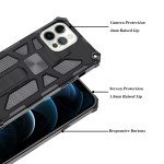 Wholesale Tuff Armor Hybrid Stand Case with Magnetic Plate for Apple iPhone 13 Pro Max [6.7] (Black)