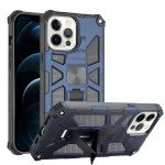 Wholesale Tuff Armor Hybrid Stand Case with Magnetic Plate for Apple iPhone 13 Pro Max [6.7] (Navy Blue)