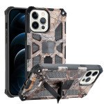 Wholesale Tuff Armor Hybrid Stand Case with Magnetic Plate for Apple iPhone 13 Pro [6.1] (Tree Brown)