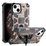 Tuff Armor Hybrid Stand Case with Magnetic Plate for Apple iPhone 13 [6.1] (Tree Brown)