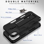 Wholesale Military Grade Armor Protection Stand Magnetic Feature Case for Apple iPhone 13 Pro Max (6.7) (Black)