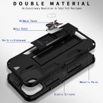 Wholesale Military Grade Armor Protection Stand Magnetic Feature Case for Apple iPhone 13 (6.1) (Black)