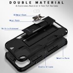 Wholesale Military Grade Armor Protection Stand Magnetic Feature Case for Apple iPhone 13 (6.1) / 16e (Black)
