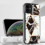 Marble Design Bumper Edge Protection Slim Case for Apple iPhone 13 Pro Max (6.7) (Black)