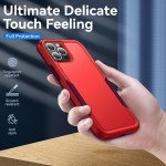 Wholesale Heavy Duty Strong Armor Hybrid Trailblazer Case Cover for Apple iPhone 13 Pro Max (6.7) (Red)