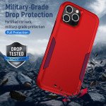Wholesale Heavy Duty Strong Armor Hybrid Trailblazer Case Cover for Apple iPhone 13 Pro Max (6.7) (Red)