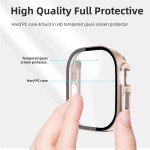 Wholesale Tempered Glass Screen Protector Full Coverage Shockproof Cover Case for Apple Watch Ultra 2 / 1 [49MM] (RoseGold)