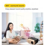 Wholesale 1080P Multimedia Home Theater Video Projector With Speaker Built in Classic Game Support and Remote, HDMI, AV, Micro SD, USB C for Universal Cell Phone, Device and More (White)