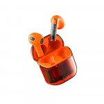 Wholesale True TWS Gaming See-Thru Transparent Design Bluetooth Wireless Headphone Earbuds Headset BW01 for Universal Cell Phone And Bluetooth Device (Orange)