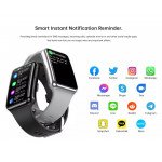 Wholesale Bluetooth Large Screen Smart Watch Fitness Tracker Touch Screen Heart Rate Monitor Pedometer Activity Tracker Sleep Monitor for iOS, Android (Black)