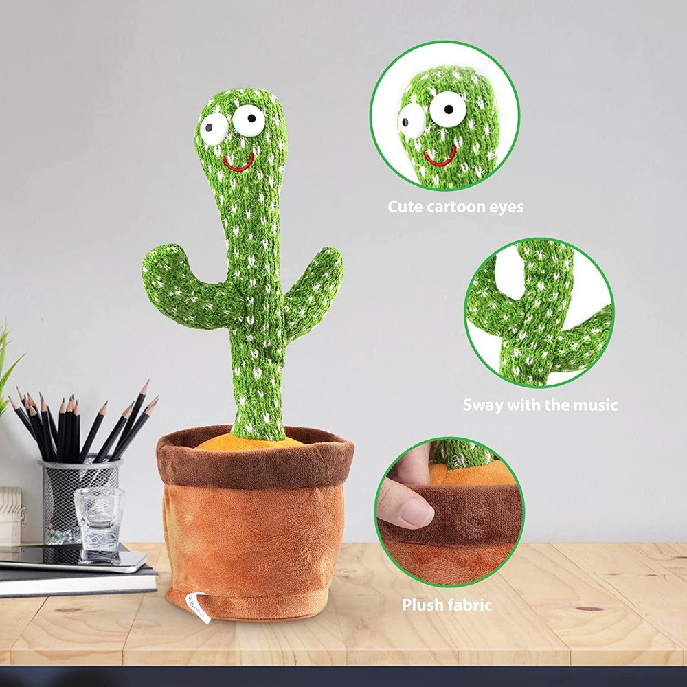 Wholesale Dancing Singing Funny Cactus Bluetooth Wireless Speaker