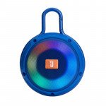 Carry To Go RGB LED Light Portable Bluetooth Speaker with Handlebar Hook Clip3 Pro for Universal Cell Phone And Bluetooth Device (Blue)