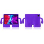 Wholesale Silicone Standing Monster With Handle Shockproof Durable Protective Cover Case For Kids for Apple iPad Air 5 [2022], iPad Air 4 [2020], iPad Pro 11 (2022 / 2021 / 2020) (Purple)