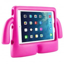 Silicone Standing Monster With Handle Shockproof Durable Protective Cover Case For Kids for Apple iPad 10.2 8th / 7th Gen [2020 / 2019], Pro 10.5 (2017) (Pink)