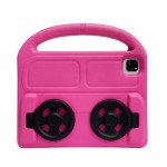Wholesale Silicone Car Wheel Stand With Handle Shockproof Durable Protective Cover Case For Kids for Apple iPad Air 5 [2022], iPad Air 4 [2020], iPad Pro 11 (2022 / 2021 / 2020) (Pink)