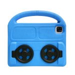 Wholesale Silicone Car Wheel Stand With Handle Shockproof Durable Protective Cover Case For Kids for Apple iPad Air 5 [2022], iPad Air 4 [2020], iPad Pro 11 (2022 / 2021 / 2020) (Blue)