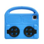 Wholesale Silicone Car Wheel Stand With Handle Shockproof Durable Protective Cover Case For Kids for iPad Air 5 [2022], iPad Air 4 [2020], iPad Pro 11 (2022 / 2021 / 2020) (Blue)