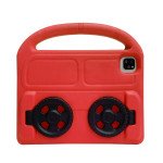 Wholesale Silicone Car Wheel Stand With Handle Shockproof Durable Protective Cover Case For Kids for iPad Air 5 [2022], iPad Air 4 [2020], iPad Pro 11 (2022 / 2021 / 2020) (Red)