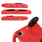 Wholesale Silicone Car Wheel Stand With Handle Shockproof Durable Protective Cover Case For Kids for iPad Air 5 [2022], iPad Air 4 [2020], iPad Pro 11 (2022 / 2021 / 2020) (Red)