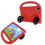 Wholesale Silicone Car Wheel Stand With Handle Shockproof Durable Protective Cover Case For Kids for iPad Air 5 [2022], iPad Air 4 [2020], iPad Pro 11 (2022 / 2021 / 2020) (Red)