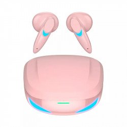 TWS Ultra Clear 3D Sound Gaming Bluetooth Wireless Headphone Earbuds Headset G10 for Universal Cell Phone And Bluetooth Device (Pink)