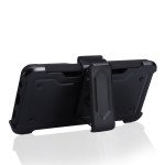 Wholesale Premium Armor Heavy Duty Kickstand Card Slot Case with Clip for Samsung Galaxy A12 (Black)