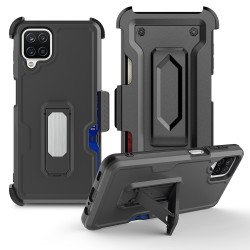 Premium Armor Heavy Duty Kickstand Card Slot Case with Clip for Samsung Galaxy A22 5G (Black) Premium Armor Heavy Duty Kickstand Card Slot Case with Clip for Samsung Galaxy A22 5G (Black)