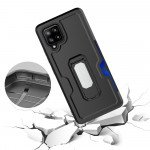Wholesale Premium Armor Heavy Duty Kickstand Card Slot Case with Clip for Samsung Galaxy S22 Ultra 5G (Black)