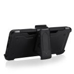 Wholesale Premium Armor Heavy Duty Kickstand Card Slot Case with Clip for Samsung Galaxy A72 5G (Black)