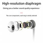 Wholesale Type-C Port Style Stereo Earphone Headset with Mic and Volume Control with Built in Chip (No Bluetooth Required) for Universal Apple iPhone Cell Phone And Device (White)