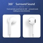 Wholesale Type-C Port Style Stereo Earphone Headset with Mic and Volume Control with Built in Chip (No Bluetooth Required) for Universal Apple iPhone Cell Phone And Device (White)