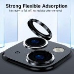 Wholesale Premium Guard Titanium Alloy HD Tempered Glass Camera Lens Protector for Apple iPhone 15, iPhone 15 Plus (Blue)