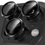 Wholesale Premium Guard Titanium Alloy HD Tempered Glass Camera Lens Protector for Apple iPhone 15 Pro, iPhone 15 Pro Max (Black)
