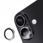 Wholesale Premium Guard Titanium Alloy HD Tempered Glass Camera Lens Protector for Apple iPhone 16, iPhone 16 Plus (Clear)