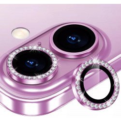 Premium Diamond Glitter HD Tempered Glass Camera Lens Protector Ring Anti-Scratch Protection Shield for Apple iPhone 17, 16, iPhone 16 Plus (Pink) Premium Diamond Glitter HD Tempered Glass Camera Lens Protector Ring Anti-Scratch Protection Shield for Apple iPhone 17, 16, iPhone 16 Plus (Pink)