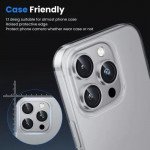 Wholesale Premium Guard Titanium Alloy HD Tempered Glass Camera Lens Protector for Apple iPhone 16 Pro, iPhone 16 Pro Max (Gold)