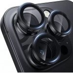 Wholesale Premium Guard Titanium Alloy HD Tempered Glass Camera Lens Protector for Apple iPhone 16 Pro, iPhone 16 Pro Max (Black)