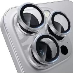 Premium Guard Titanium Alloy HD Tempered Glass Camera Lens Protector for Apple iPhone 16 Pro, iPhone 16 Pro Max (White) Premium Guard Titanium Alloy HD Tempered Glass Camera Lens Protector for Apple iPhone 16 Pro, iPhone 16 Pro Max (White)