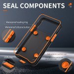Wholesale Waterproof Phone Case Size XL with Lanyard Strap – Clear View Design for Water Photography & Outdoor Activities (Black)