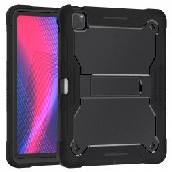 Heavy Duty Full Body Shockproof Protection Kickstand Hybrid Tablet Case Cover for Apple iPad Pro 11 (2024) (Black) Heavy Duty Full Body Shockproof Protection Kickstand Hybrid Tablet Case Cover for Apple iPad Pro 11 (2024) (Black)