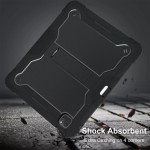 Wholesale Heavy Duty Full Body Shockproof Protection Kickstand Hybrid Tablet Case Cover for Apple iPad Pro 11 (2024) (Black)