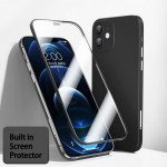 Wholesale Ultra Slim Tempered Glass Full Body Screen Protector Protection Phone Cover Case for Apple iPhone 13 Pro (Black)